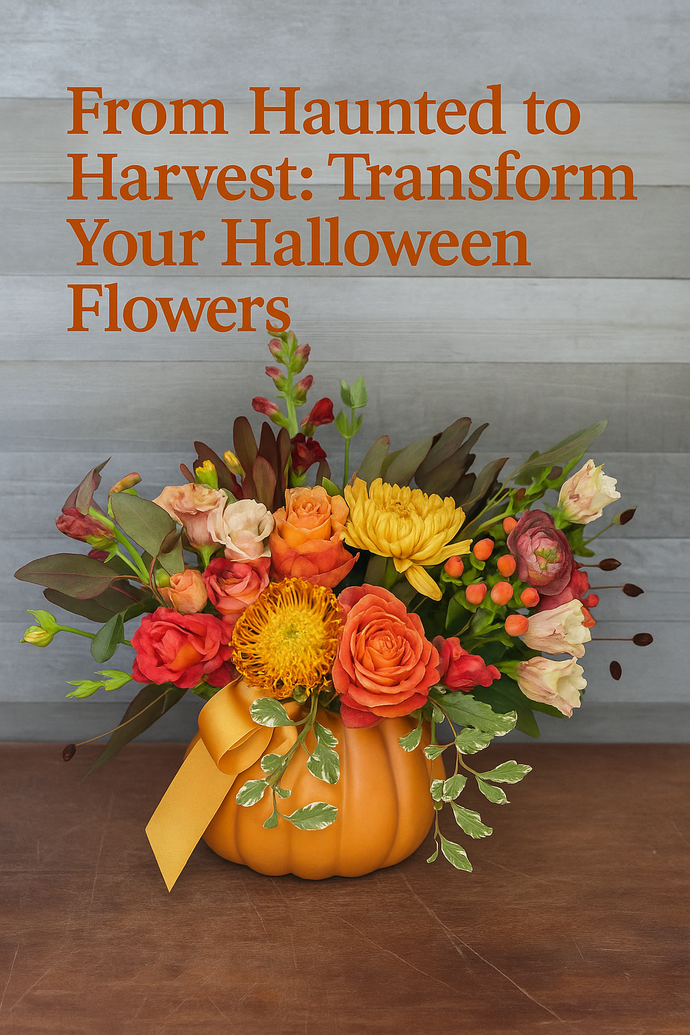 Transform Halloween Décor with Autumn Flowers