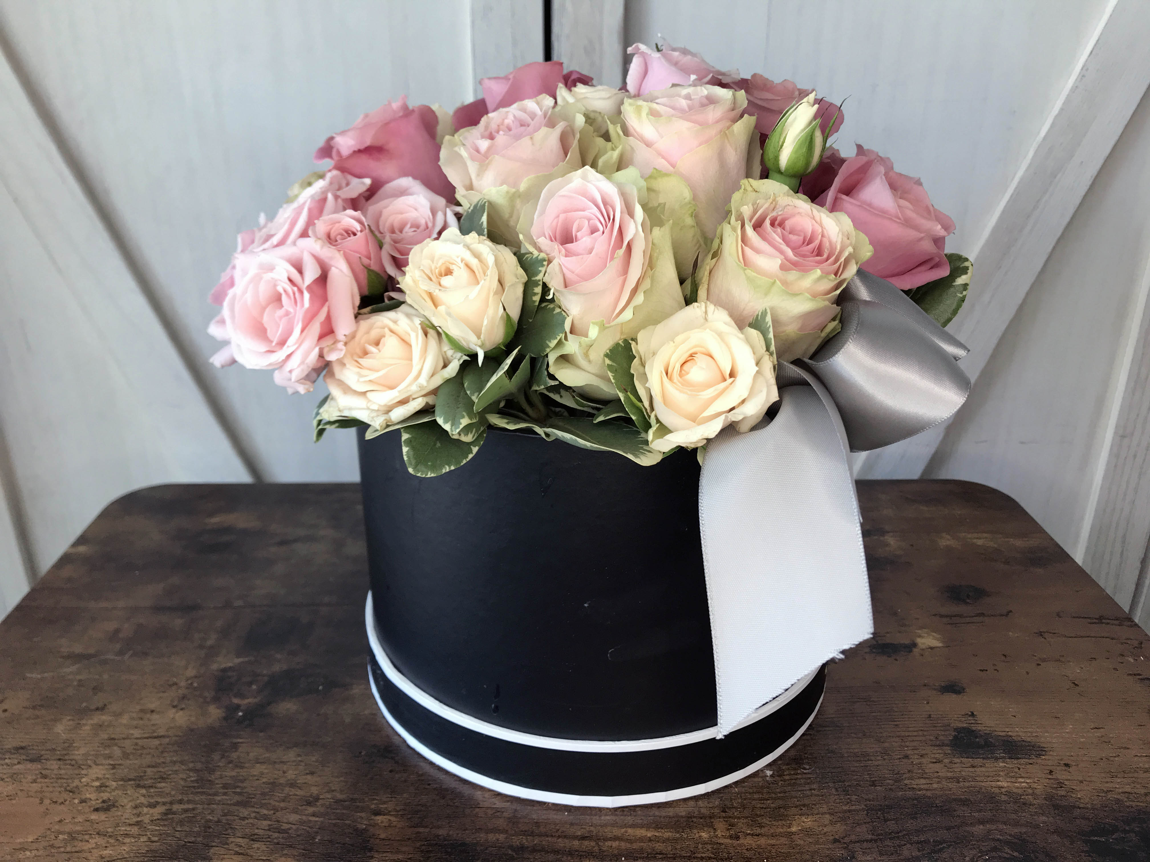 Roses in a Hat Box | Elegant Rose Bouquet for All Occasions by Lia’s ...