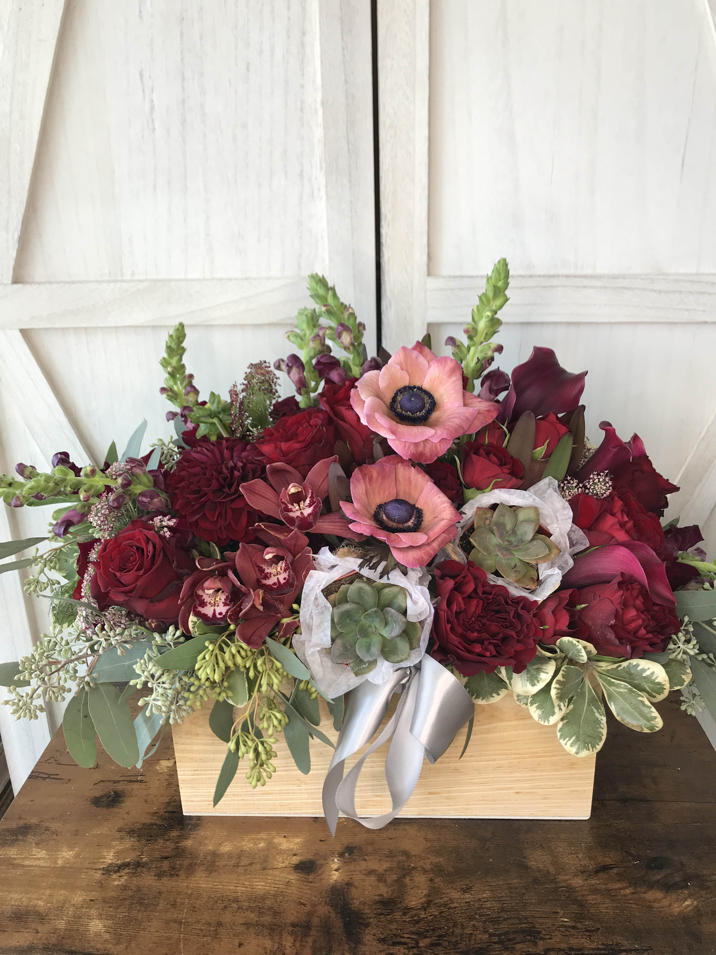 succulent and flower centerpieces Succulent Arrangement