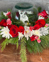 Snow Globe Flower Arrangement