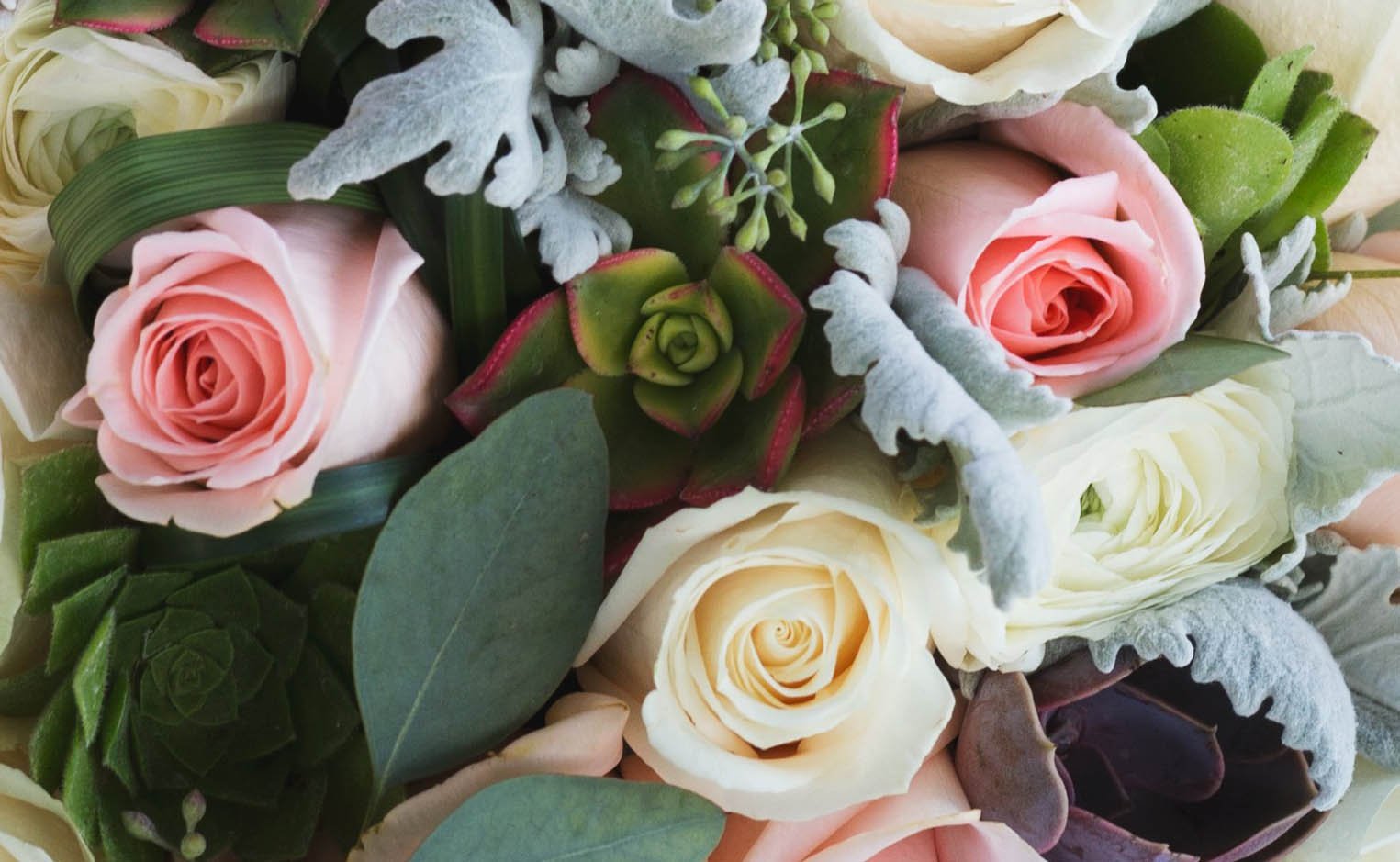 bridal bouquet with succulents Bride Bouquet with Succulents